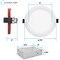 Luxrite 6 Inch LED Fire Rated Recessed Lights 5CCT Selectable 13W 1050LM Dimmable 2 Hour Rated Baffle, 6PK LR23493-6PK - alternate 6
